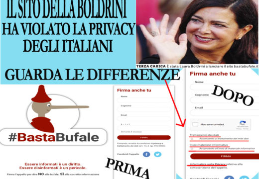 La Boldrini ha violato la privacy degli italiani