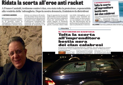 Ridata la scorta a Caminiti, dopo la nostra denuncia