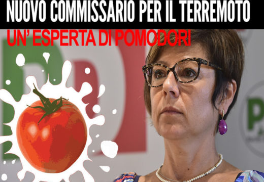 Un’esperta di pomodori a commissario del terremoto